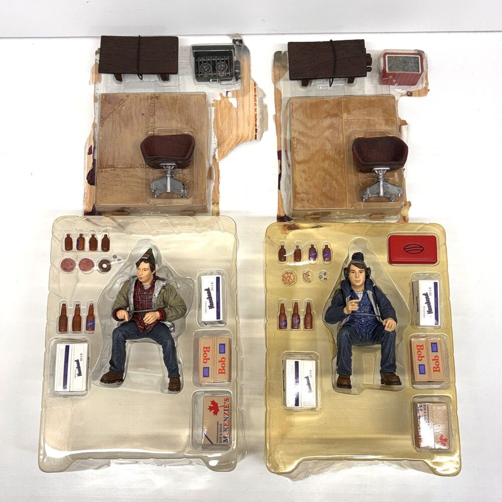Bob and Doug McKenzie Strange Brew Figures & Set McFarlane Toys 2000 - Complete